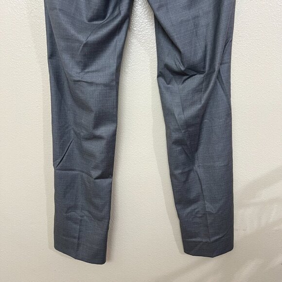 Kenneth Cole Reaction Men's Slim-Fit Techni-Cole Canvas 31W 38S Pants in Gray - Picture 7 of 9